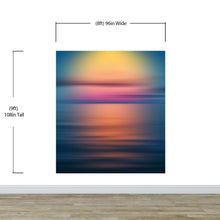 Carregar imagem no visualizador da galeria, Sunset over the Ocean Horizon Wall Mural. Peel and Stick Wallpaper. #6308
