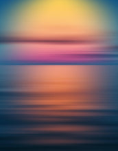 Cargar imagen en el visor de la galería, Sunset over the Ocean Horizon Wall Mural. Peel and Stick Wallpaper. #6308
