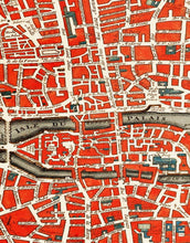 Cargar imagen en el visor de la galería, Vintage Map of Paris Wall Mural. Plattegrond van Parijs (ca. 1721–1774) by Guillaume Delisle. #6312
