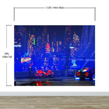 Load image into Gallery viewer, CyberPunk Futuristic City of Japan Wall Mural. #6322
