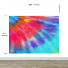 Cargar imagen en el visor de la galería, Colorful Tie-Dye Wall Mural Design. Peel and Sticker Wallpaper. #6327
