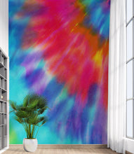 Cargar imagen en el visor de la galería, Colorful Tie-Dye Wall Mural Design. Peel and Sticker Wallpaper. #6327
