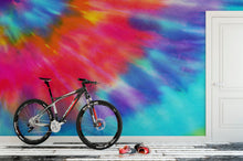 Load image into Gallery viewer, Colorful Tie-Dye Wall Mural Design. Peel and Sticker Wallpaper. #6327
