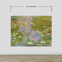 Load image into Gallery viewer, Monet Painting, Water Lilies (From 1919). Peel and Stick Wallpaper Wall Mural. #6333
