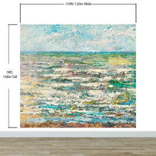 Cargar imagen en el visor de la galería, The Sea Painting from 1887 by Jan Toorop. Wall Mural / Peel and Stick Wallpaper. #6334
