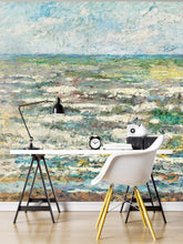 Load image into Gallery viewer, The Sea Painting from 1887 by Jan Toorop. Wall Mural / Peel and Stick Wallpaper. #6334
