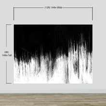 Load image into Gallery viewer, Black and White Grunge Line Art Wall Mural / Peel and Stick Wallpaper. #6336
