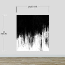 Cargar imagen en el visor de la galería, Black and White Grunge Line Art Wall Mural / Peel and Stick Wallpaper. #6336
