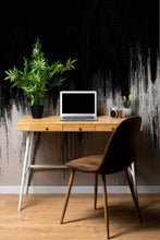 Cargar imagen en el visor de la galería, Black and White Grunge Line Art Wall Mural / Peel and Stick Wallpaper. #6336
