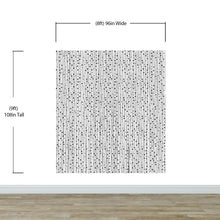 Load image into Gallery viewer, Stylish Hand-drawn Thin Vertical Lines and Dots Wall Mural Pattern. Peel and Stick Wallpaper. #6346
