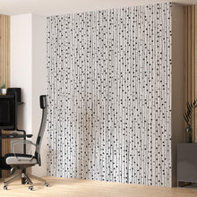 Cargar imagen en el visor de la galería, Stylish Hand-drawn Thin Vertical Lines and Dots Wall Mural Pattern. Peel and Stick Wallpaper. #6346
