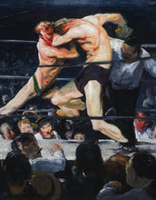 Load image into Gallery viewer, Boxing Match Painting Artwork Wall Mural. Stag at Sharkey&#39;s (1909) painting by George Wesley Bellows. #6353
