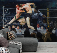 Load image into Gallery viewer, Boxing Match Painting Artwork Wall Mural. Stag at Sharkey&#39;s (1909) painting by George Wesley Bellows. #6353
