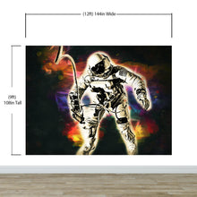 Load image into Gallery viewer, Astronaut Flowing in Space Wall Mural. NASA photo of Astronaut Edward H. White II in space. Peel and Stick Wallpaper. #6359
