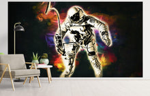 Load image into Gallery viewer, Astronaut Flowing in Space Wall Mural. NASA photo of Astronaut Edward H. White II in space. Peel and Stick Wallpaper. #6359
