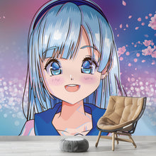 Load image into Gallery viewer, Cute Girl Anime Wall Mural. Japanese Style Animation Design. #6360
