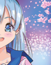 Load image into Gallery viewer, Cute Girl Anime Wall Mural. Japanese Style Animation Design. #6360
