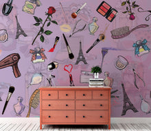 Cargar imagen en el visor de la galería, Fashionable Makeup Cosmetic Beauty Room Decor Wall Mural. #6362
