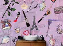 Load image into Gallery viewer, Fashionable Makeup Cosmetic Beauty Room Decor Wall Mural. #6362
