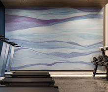 Carregar imagem no visualizador da galeria, Abstract Pastel Blue Marble Granite Slate Peel and Stick Mural. #6363
