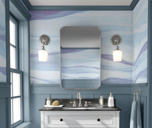 Cargar imagen en el visor de la galería, Abstract Pastel Blue Marble Granite Slate Peel and Stick Mural. #6363
