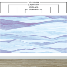 Cargar imagen en el visor de la galería, Abstract Pastel Blue Marble Granite Slate Peel and Stick Mural. #6363
