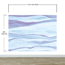 Cargar imagen en el visor de la galería, Abstract Pastel Blue Marble Granite Slate Peel and Stick Mural. #6363
