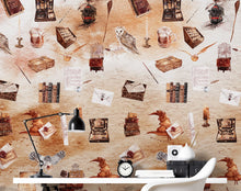 Load image into Gallery viewer, Wizardly World Fantasy Wallpaper Pattern. #6374
