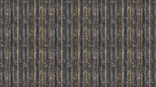 Load image into Gallery viewer, Glamour Gold Stripe Wall Mural. White and Purple Dot Peel and Stick Wallpaper. #6378
