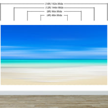 Cargar imagen en el visor de la galería, Tropical Beach Wall Mural. Abstract Blur View of Coastline Peel and Stick Wallpaper. #6389
