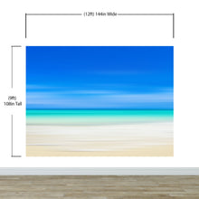 Cargar imagen en el visor de la galería, Tropical Beach Wall Mural. Abstract Blur View of Coastline Peel and Stick Wallpaper. #6389
