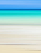 Load image into Gallery viewer, Tropical Beach Wall Mural. Abstract Blur View of Coastline Peel and Stick Wallpaper. #6389
