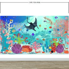 Cargar imagen en el visor de la galería, Aquarium Underwater Marine Sea Life Wall Mural. #6397
