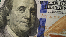 Load image into Gallery viewer, Money Wallpaper. Benjamin Franklin 100 Dollar Bill Wall Mural. #6399
