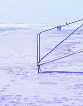 Load image into Gallery viewer, Lifeguard Tower on Pensacola Beach Wall Mural. Pastel Color Theme Peel and Stick Wallpaper. #6415
