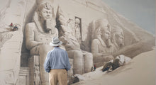 Load image into Gallery viewer, Ancient Egyptian Temple Wall Mural. The Great Temple of Aboo-Simble, Nubia by David Roberts. #6417
