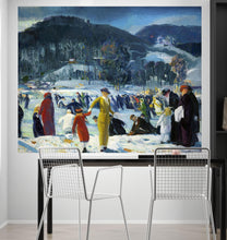 Cargar imagen en el visor de la galería, Love of Winter Famous Painting Wall Mural. Painting by George Wesley Bellows. #6419
