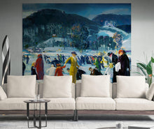 Carregar imagem no visualizador da galeria, Love of Winter Famous Painting Wall Mural. Painting by George Wesley Bellows. #6419
