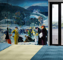 Load image into Gallery viewer, Love of Winter Famous Painting Wall Mural. Painting by George Wesley Bellows. #6419
