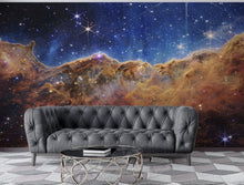 Load image into Gallery viewer, Cosmic Cliffs in the Carina Nebula Photo (NIRCam Image) from NASA, ESA, CSA, STScI. Galaxy Nebula Space Wall Mural | Peel and Stick Wallpaper.  #6421
