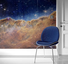 Load image into Gallery viewer, Cosmic Cliffs in the Carina Nebula Photo (NIRCam Image) from NASA, ESA, CSA, STScI. Galaxy Nebula Space Wall Mural | Peel and Stick Wallpaper.  #6421
