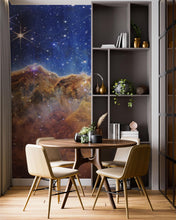 Load image into Gallery viewer, Cosmic Cliffs in the Carina Nebula Photo (NIRCam Image) from NASA, ESA, CSA, STScI. Galaxy Nebula Space Wall Mural | Peel and Stick Wallpaper.  #6421
