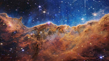 Cargar imagen en el visor de la galería, Cosmic Cliffs in the Carina Nebula Photo (NIRCam Image) from NASA, ESA, CSA, STScI. Galaxy Nebula Space Wall Mural | Peel and Stick Wallpaper.  #6421
