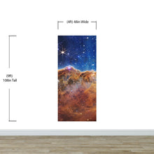 Load image into Gallery viewer, Cosmic Cliffs in the Carina Nebula Photo (NIRCam Image) from NASA, ESA, CSA, STScI. Galaxy Nebula Space Wall Mural | Peel and Stick Wallpaper.  #6421
