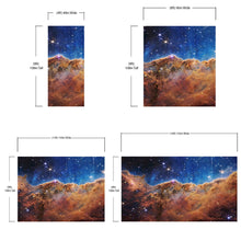 Load image into Gallery viewer, Cosmic Cliffs in the Carina Nebula Photo (NIRCam Image) from NASA, ESA, CSA, STScI. Galaxy Nebula Space Wall Mural | Peel and Stick Wallpaper.  #6421
