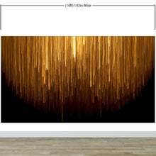 Cargar imagen en el visor de la galería, Vertical Streaks of Light Wall Mural. Abstract Glowing Vertical Lines Wallpaper. #6425
