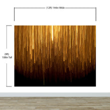 Cargar imagen en el visor de la galería, Vertical Streaks of Light Wall Mural. Abstract Glowing Vertical Lines Wallpaper. #6425
