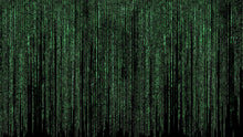 Load image into Gallery viewer, Computer Matrix Style Lines of Code Wall Mural. Science Fiction Decor. #6430
