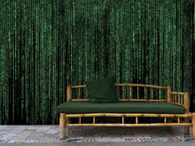 Carregar imagem no visualizador da galeria, Computer Matrix Style Lines of Code Wall Mural. Science Fiction Decor. #6430
