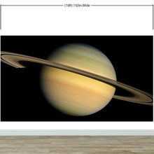 Load image into Gallery viewer, Rings of Saturn Wall Mural. Space theme peel and stick wallpaper. #6432
